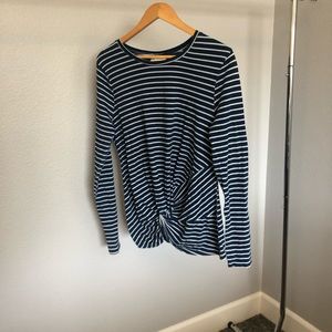 Blue and white Stripped long sleeve
